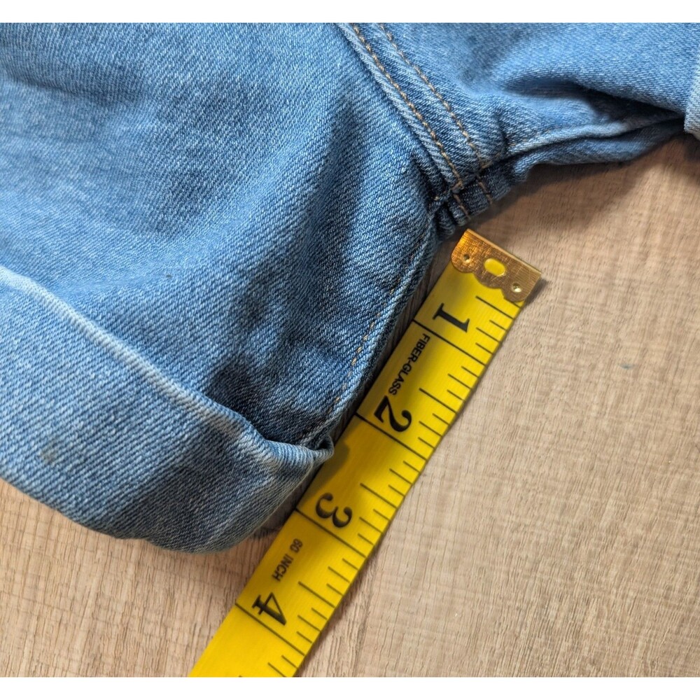 American Eagle Size 18 Mom Shorts Cuffed Stretch Denim High Rise Boho Festival - Picture 8 of 8